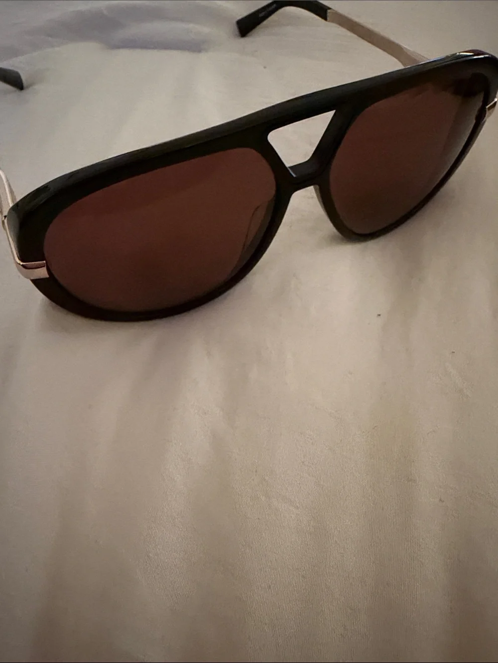 Abercrombie & Fitch Black Frame Sunglasses with Brown Lenses